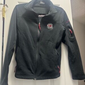 University of South Carolina Black Fleece Jacket with Red Accents